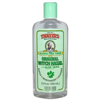 Thayers Alcohol Original Witch Hazel Facial Toner with Aloe Vera Formula Clear 355ml
