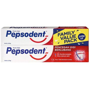 Pepsodent Cavity Fighter Toothpaste Value Pack 2 x 225g