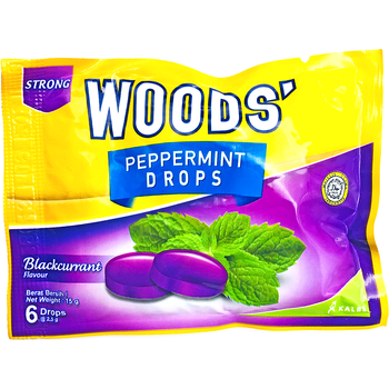 Woods' Peppermint Lozenger Blackcurrant 15g