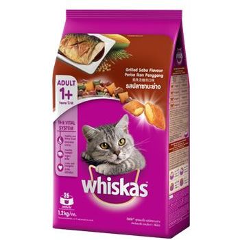 Whiskas Adult Cat Grilled Saba Flavor 480g