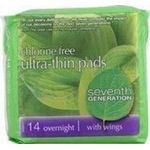 Seventh Generation Pads Overnight Ultra Thin 14 count