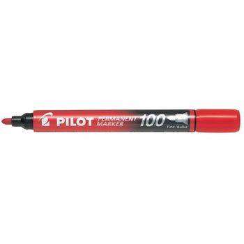 Pilot Permanent Marker Fine Sca100 Red