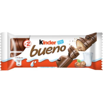 Kinder Bueno Milk Chocolate Wafer Bar 43g