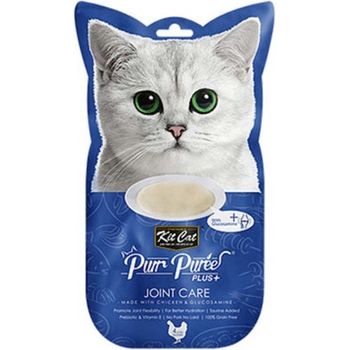 Kit Cat Purr Puree Plus Cat Treat Chicken For Joint Care 15g