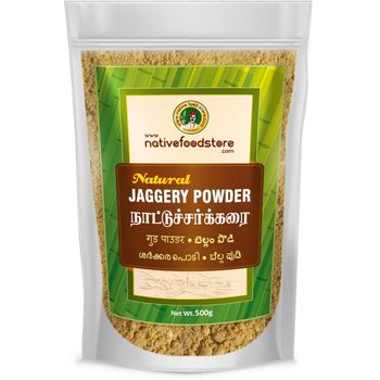 Native Food Store Natural Jaggery Powder 500g