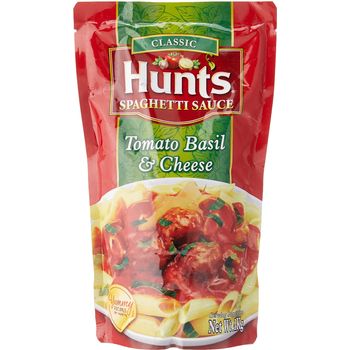 Hunt's Spaghetti Sauce Tomato Basil And Cheese 1kg