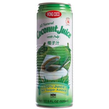 Amy Brian Coconut Water With Pulp 17.5 Floz Can Pack Of 12