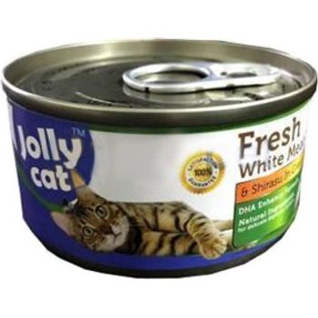 Jolly Cat Canned Food Premium White Meat Tuna And Shirasu 80g