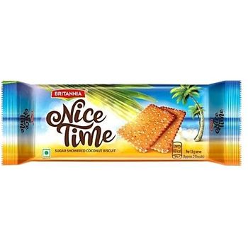 Britannia Nice Time Sugar Showered Coconut Biscuit 143g