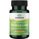 Swanson Premium Full-Spectrum Papaya Leaf 400mg 60 Capsules