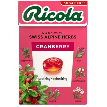 Ricola Sugar Cranberry Flavour Candy 45g