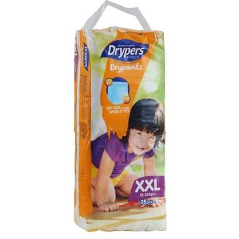 Drypers Drypantz Diaper Pants Size XXL 28pcs