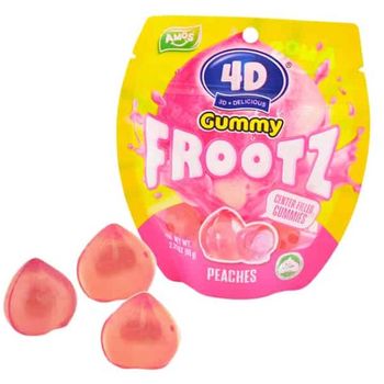 4D Gummy Fruit Juicy Peaches 65g