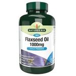 Natures Aid Flaxseed Oil 1000mg 180 Capsules