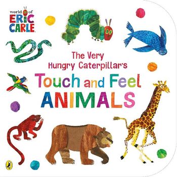 Puffin Eric Carle Very Hungry Caterpillars Touch And Feel Animals Board Book
