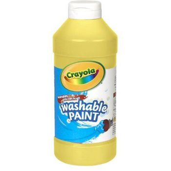 Crayola Washable Paint Yellow 500ml