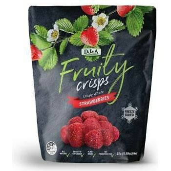 DJ&A Fruity Crisps Strawberry 25g