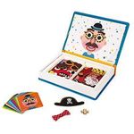 Janod Magnetibook 83 Pc Magnetic Boy Crazy Face Dress Up Game For Imagination Play toy For Ages 3+