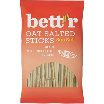 Bett’r Organic Oat Salted Sticks Sea Salt 50g