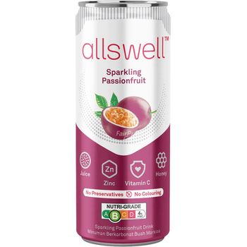 Allswell Sparkling Passionfruit 250ml