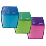 Maped 2 Hole Pencil Sharpener Assorted Colour Pack of 2