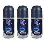 Fa Deodorant 1.7oz Rollon Sport 50ml 3 Pack