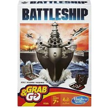 Hasbro Battleship Grab And Go Game travel Size