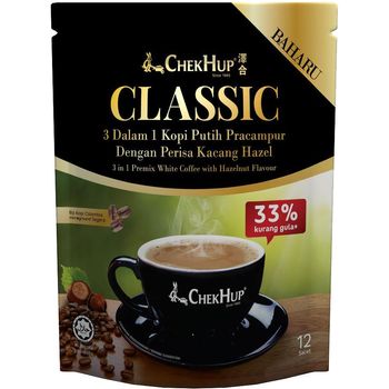 Chek Hup 3 In 1 Premix Classic White Coffee 12 Sachets 32g