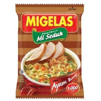 Migelas Protevit Mie Instant Rasa Ayam Bawang 28g 1Renceng 15Pcs