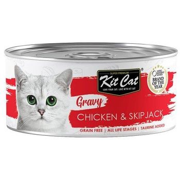 Kit Cat Canned Food Gourmet Chicken And Skipjack 70g