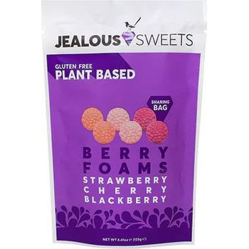 Jealous Sweets Cherry Strawberry Blackberry Berry Foams Sweets 125g