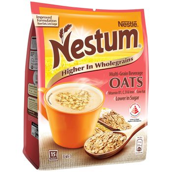 Nestum 3 In 1 Instant Cereal Milk Oats
