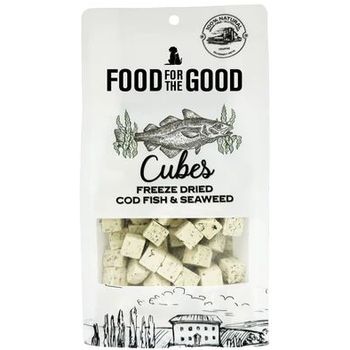 Food For The Good Dog and Cat Treats Freeze Dried Cod Fish and Seaweed 70g