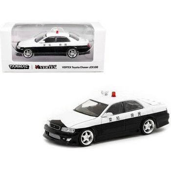Tarmac Works Vertex Toyota Chaser JZX100 Black/White Diecast Car