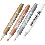 Artline Decorite Brush Marker Metallic Set EDF-F/4PSH2