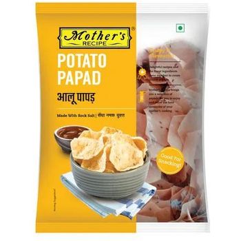 Mother's Recipe Papad Potato With Rock Salt, Crispy and Flavourful 70g