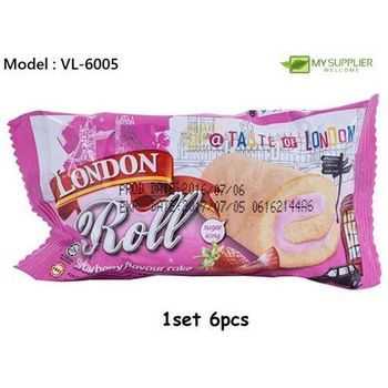 London Strawberry Flavour Roll Cake 20g