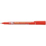 Pentel Slim Permanent Marker Pen Extra Fine Poin Red