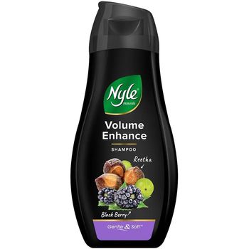 Nyle Naturals Anti Hairfall Shampoo Volume Enhance Reetha Black Berry 180ml