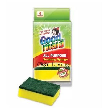Goodmaid Dishwashing Scouring Sponge 4pcs