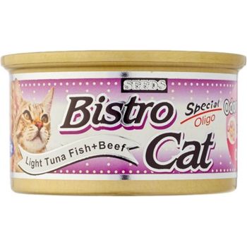 Bistro Cat Canned Food Light Tuna Fish And Beef 80g
