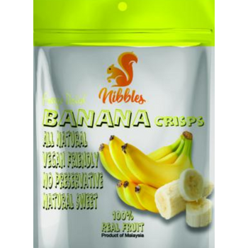 Nibbles Premium Freeze Dried Banana 20g