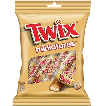 Twix Miniatures Caramel Cookie Milk Chocolate Pack 150g