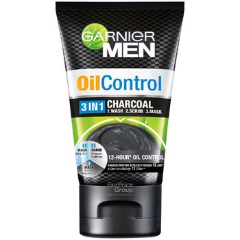 Garnier Men Turbolight Oil Control 3 In 1 Charcoal From 100ml