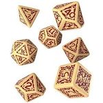 Q Workshop Pathfinder Ironfang Invasion Rpg Ornamented Dice Set 7 Polyhedral Pieces