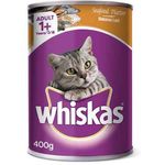 Whiskas Adult Canned Cat Wet Food Seafood Platter Flavor 400g