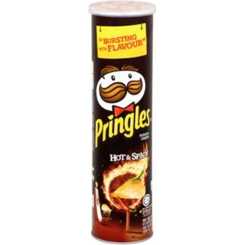 Pringles Potato Crisps Hot And Spicy 147g