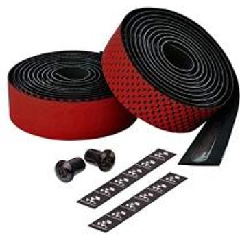 Ciclovation Advanced Bar Tape with Leather Touch Fusion Series Black Red
