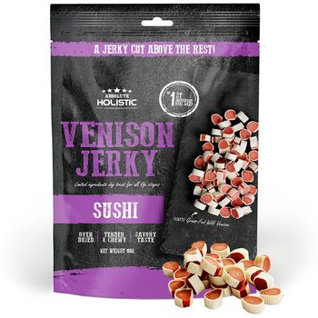 Absolute Holistic Venison Jerky Sushi Dog Treats 100g