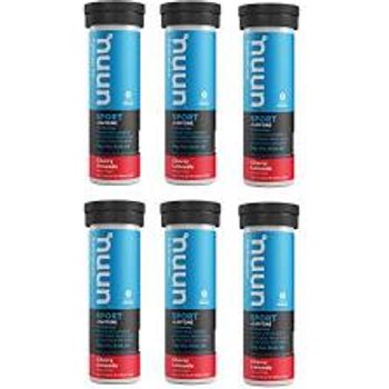 Nuun Energy Cherry Limeade Electrolyte + Caffeine Tablets 6 Tubes Of 10 Tabs